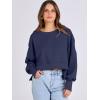 imageANRABESS Womens Cropped Oversized Sweatshirts Crewneck Long Sleeve Pullover 2024 Fall Teen Girls Y2K Fashion Crop TopsNavy Blue