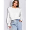 imageANRABESS Womens Cropped Oversized Sweatshirts Crewneck Long Sleeve Pullover 2024 Fall Teen Girls Y2K Fashion Crop TopsWhite