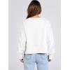 imageANRABESS Womens Cropped Oversized Sweatshirts Crewneck Long Sleeve Pullover 2024 Fall Teen Girls Y2K Fashion Crop TopsWhite