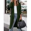 imageANRABESS Womens Long Cardigan Sweater 2025 Fall Fashion Casual Oversized Knit Open Front Coatigan Jacket Coat Trendy OutfitsArmy Green