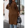 imageANRABESS Womens Long Cardigan Sweater 2025 Fall Fashion Casual Oversized Knit Open Front Coatigan Jacket Coat Trendy OutfitsAuburn