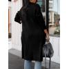 imageANRABESS Womens Long Cardigan Sweater 2025 Fall Fashion Casual Oversized Knit Open Front Coatigan Jacket Coat Trendy OutfitsBlack