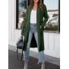 imageANRABESS Womens Long Cardigan Sweater 2025 Fall Fashion Casual Oversized Knit Open Front Coatigan Jacket Coat Trendy OutfitsDeep Green