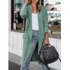 imageANRABESS Womens Long Cardigan Sweater 2025 Fall Fashion Casual Oversized Knit Open Front Coatigan Jacket Coat Trendy OutfitsGray Green