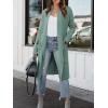 imageANRABESS Womens Long Cardigan Sweater 2025 Fall Fashion Casual Oversized Knit Open Front Coatigan Jacket Coat Trendy OutfitsGray Green