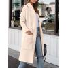 imageANRABESS Womens Long Cardigan Sweater 2025 Fall Fashion Casual Oversized Knit Open Front Coatigan Jacket Coat Trendy OutfitsLight Pink