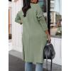 imageANRABESS Womens Long Cardigan Sweater 2025 Fall Fashion Casual Oversized Knit Open Front Coatigan Jacket Coat Trendy OutfitsOlive
