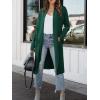 imageANRABESS Womens Long Cardigan Sweater 2025 Fall Fashion Casual Oversized Knit Open Front Coatigan Jacket Coat Trendy OutfitsOpal Green