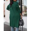 imageANRABESS Womens Long Cardigan Sweater 2025 Fall Fashion Casual Oversized Knit Open Front Coatigan Jacket Coat Trendy OutfitsOpal Green