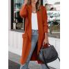 imageANRABESS Womens Long Cardigan Sweater 2025 Fall Fashion Casual Oversized Knit Open Front Coatigan Jacket Coat Trendy OutfitsOrange