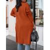 imageANRABESS Womens Long Cardigan Sweater 2025 Fall Fashion Casual Oversized Knit Open Front Coatigan Jacket Coat Trendy OutfitsOrange