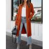imageANRABESS Womens Long Cardigan Sweater 2025 Fall Fashion Casual Oversized Knit Open Front Coatigan Jacket Coat Trendy OutfitsOrange