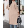 imageANRABESS Womens Long Cardigan Sweater 2025 Fall Fashion Casual Oversized Knit Open Front Coatigan Jacket Coat Trendy OutfitsPink