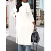 imageANRABESS Womens Long Cardigan Sweater 2025 Fall Fashion Casual Oversized Knit Open Front Coatigan Jacket Coat Trendy OutfitsWhite
