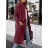 imageANRABESS Womens Long Cardigan Sweater 2025 Fall Fashion Casual Oversized Knit Open Front Coatigan Jacket Coat Trendy OutfitsWine Red