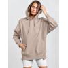 imageANRABESS Womens Oversized Hoodies Sweatshirts Fleece Pullover Top 2024 Fall Trendy Outfits Teen Girls Preppy ClothesLight Khaki