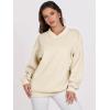 imageANRABESS Womens Oversized V Neck Sweatshirt Fleece Long Sleeve Hoodies Pullover Comfy Top Outfits 2024 Teen Preppy ClothesBeige