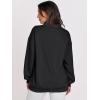 imageANRABESS Womens Oversized V Neck Sweatshirt Fleece Long Sleeve Hoodies Pullover Comfy Top Outfits 2024 Teen Preppy ClothesBlack