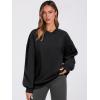 imageANRABESS Womens Oversized V Neck Sweatshirt Fleece Long Sleeve Hoodies Pullover Comfy Top Outfits 2024 Teen Preppy ClothesBlack