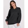 imageANRABESS Womens Oversized V Neck Sweatshirt Fleece Long Sleeve Hoodies Pullover Comfy Top Outfits 2024 Teen Preppy ClothesBlack