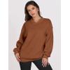 imageANRABESS Womens Oversized V Neck Sweatshirt Fleece Long Sleeve Hoodies Pullover Comfy Top Outfits 2024 Teen Preppy ClothesCaramel