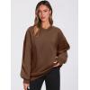 imageANRABESS Womens Oversized V Neck Sweatshirt Fleece Long Sleeve Hoodies Pullover Comfy Top Outfits 2024 Teen Preppy ClothesCoffee