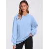 imageANRABESS Womens Oversized V Neck Sweatshirt Fleece Long Sleeve Hoodies Pullover Comfy Top Outfits 2024 Teen Preppy ClothesLight Blue