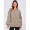 imageANRABESS Womens Oversized V Neck Sweatshirt Fleece Long Sleeve Hoodies Pullover Comfy Top Outfits 2024 Teen Preppy ClothesLight Brown