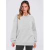 imageANRABESS Womens Oversized V Neck Sweatshirt Fleece Long Sleeve Hoodies Pullover Comfy Top Outfits 2024 Teen Preppy ClothesLight Gray