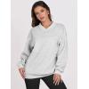 imageANRABESS Womens Oversized V Neck Sweatshirt Fleece Long Sleeve Hoodies Pullover Comfy Top Outfits 2024 Teen Preppy ClothesLight Gray