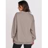 imageANRABESS Womens Oversized V Neck Sweatshirt Fleece Long Sleeve Hoodies Pullover Comfy Top Outfits 2024 Teen Preppy ClothesLight Khaki