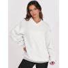 imageANRABESS Womens Oversized V Neck Sweatshirt Fleece Long Sleeve Hoodies Pullover Comfy Top Outfits 2024 Teen Preppy ClothesWhite