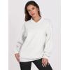 imageANRABESS Womens Oversized V Neck Sweatshirt Fleece Long Sleeve Hoodies Pullover Comfy Top Outfits 2024 Teen Preppy ClothesWhite