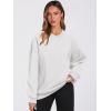 imageANRABESS Womens Oversized V Neck Sweatshirt Fleece Long Sleeve Hoodies Pullover Comfy Top Outfits 2024 Teen Preppy ClothesWhite