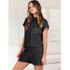 imageANRABESS Womens Two Piece Summer Outfits Knit Sweater Short Sets Pullover Tops ampamp Shorts Lounge Matching Clothes SetBlack