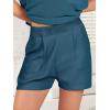 imageANRABESS Womens Two Piece Summer Outfits Knit Sweater Short Sets Pullover Tops ampamp Shorts Lounge Matching Clothes SetBlue