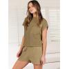 imageANRABESS Womens Two Piece Summer Outfits Knit Sweater Short Sets Pullover Tops ampamp Shorts Lounge Matching Clothes SetBrown