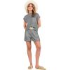imageANRABESS Womens Two Piece Summer Outfits Knit Sweater Short Sets Pullover Tops ampamp Shorts Lounge Matching Clothes SetDark Grey