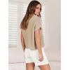 imageANRABESS Womens Two Piece Summer Outfits Knit Sweater Short Sets Pullover Tops ampamp Shorts Lounge Matching Clothes SetKhaki White