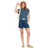 imageANRABESS Womens Two Piece Summer Outfits Knit Sweater Short Sets Pullover Tops ampamp Shorts Lounge Matching Clothes SetNavy Blue