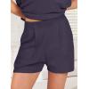 imageANRABESS Womens Two Piece Summer Outfits Knit Sweater Short Sets Pullover Tops ampamp Shorts Lounge Matching Clothes SetPurple