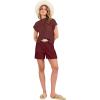 imageANRABESS Womens Two Piece Summer Outfits Knit Sweater Short Sets Pullover Tops ampamp Shorts Lounge Matching Clothes SetRed