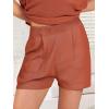 imageANRABESS Womens Two Piece Summer Outfits Knit Sweater Short Sets Pullover Tops ampamp Shorts Lounge Matching Clothes SetRust