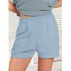 imageANRABESS Womens Two Piece Summer Outfits Knit Sweater Short Sets Pullover Tops ampamp Shorts Lounge Matching Clothes SetSky
