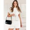 imageANRABESS Womens Two Piece Summer Outfits Knit Sweater Short Sets Pullover Tops ampamp Shorts Lounge Matching Clothes SetWhite