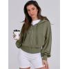 imageANRABESS Womens Zip Up Hoodies Cropped Sweatshirts Casual Zip Jackets 2025 Fashion Trendy Spring OutfitsArmy Green