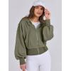 imageANRABESS Womens Zip Up Hoodies Cropped Sweatshirts Casual Zip Jackets 2025 Fashion Trendy Spring OutfitsArmy Green