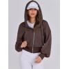 imageANRABESS Womens Zip Up Hoodies Cropped Sweatshirts Casual Zip Jackets 2025 Fashion Trendy Spring OutfitsCoffee