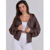imageANRABESS Womens Zip Up Hoodies Cropped Sweatshirts Casual Zip Jackets 2025 Fashion Trendy Spring OutfitsCoffee