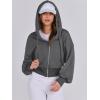 imageANRABESS Womens Zip Up Hoodies Cropped Sweatshirts Casual Zip Jackets 2025 Fashion Trendy Spring OutfitsDeep Grey